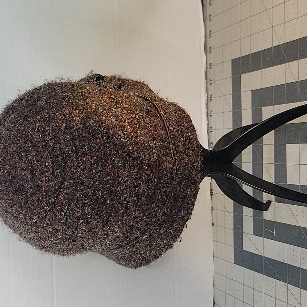 Betmar N.Y. Tweed Wool Blend Cloche Hat Brown Speckled - Picture 3 of 9